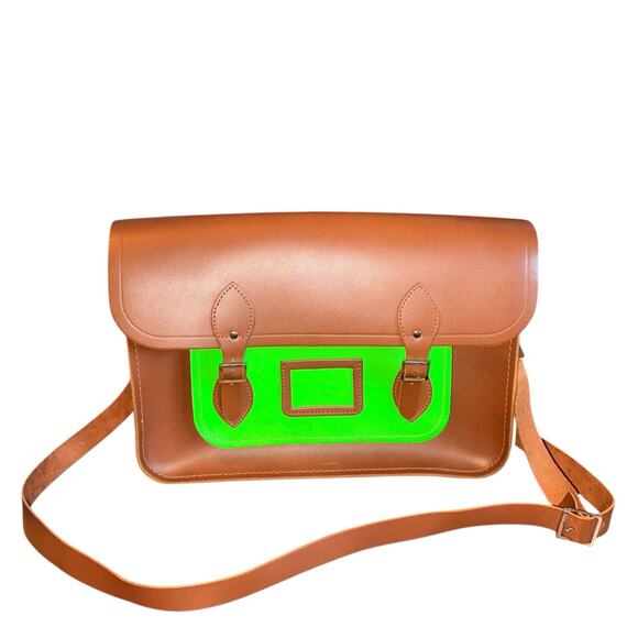 The‎ Cambridge Satchel Company Classic Leather Shoulder Bag Office Preppy Travel - Picture 1 of 15